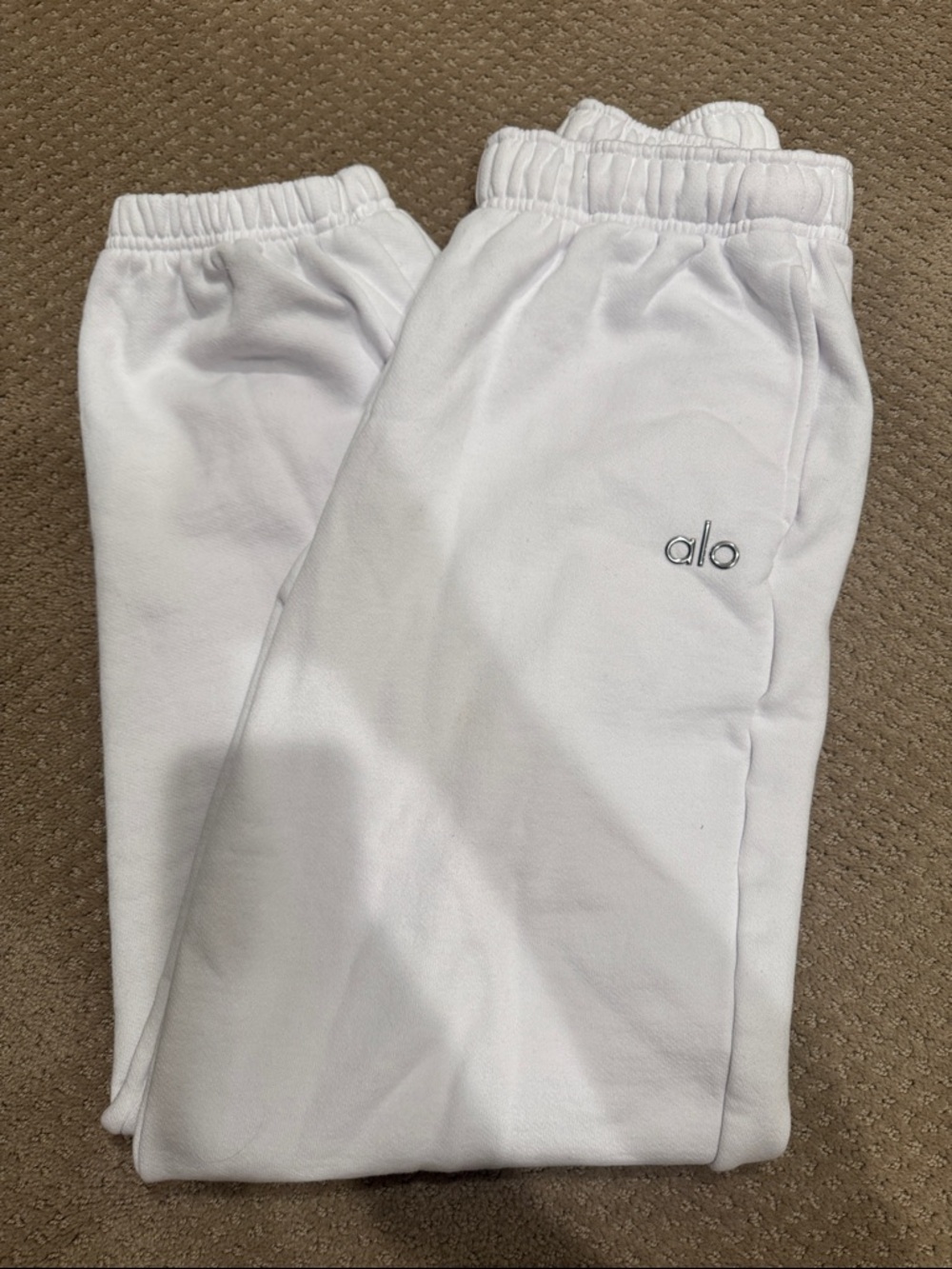 ALO Yoga White Sweatpants